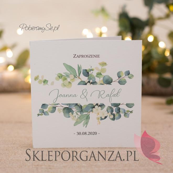Personalizowane zaproszenia z kolekcji EUKALIPTUS