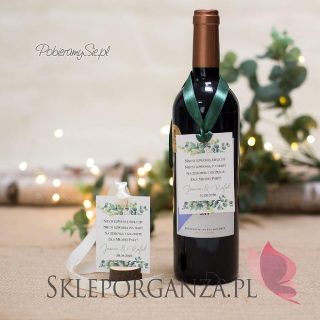 Personalizowane zawieszki na alkohol - kolekcja EUKALIPTUS